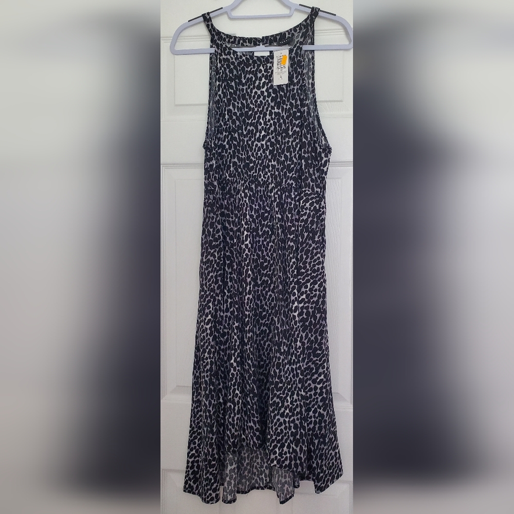 Torrid Blue Midi A-Line Pleated Skirt